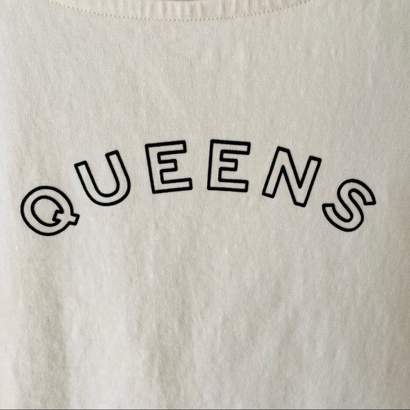 Madewell 'Queens' Graphic Top Cream Sz XS - Picture 5 of 9